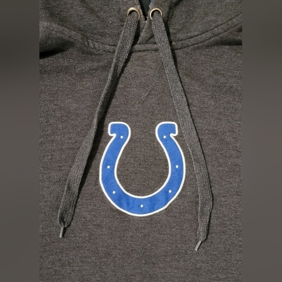 NFL Team Apparel Indianapolis Colts Dark Gray Hoodie Size XL - Picture 3 of 10